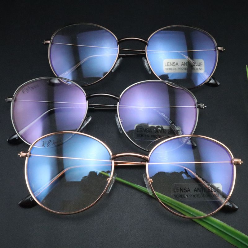 BARU GW807 / KACAMATA BESI OVAL LENSA ANTI BLUELIGHT