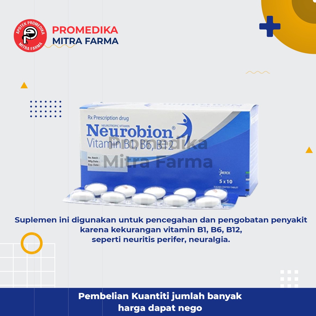 Jual Neurobion Tablet/Strip / Vitamin Untuk Saraf Shopee Indonesia