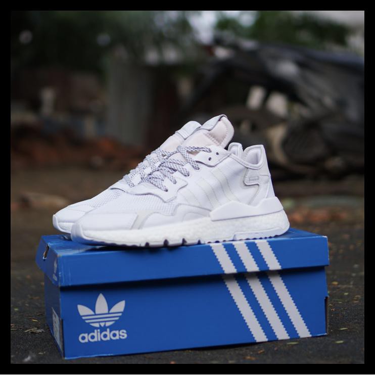 Adidas Nite Jogger Crystal White Original 100%