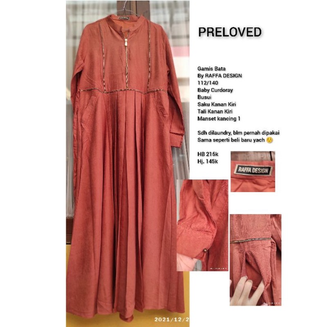 preloved gamis RAFFA design