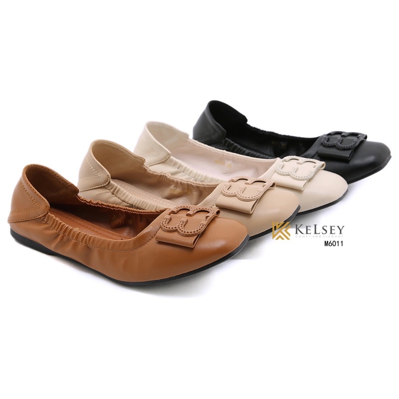(GRATIS ALAS KAKI) NICOLE SEPATU FLAT SHOES WANITA KELSEY M6011