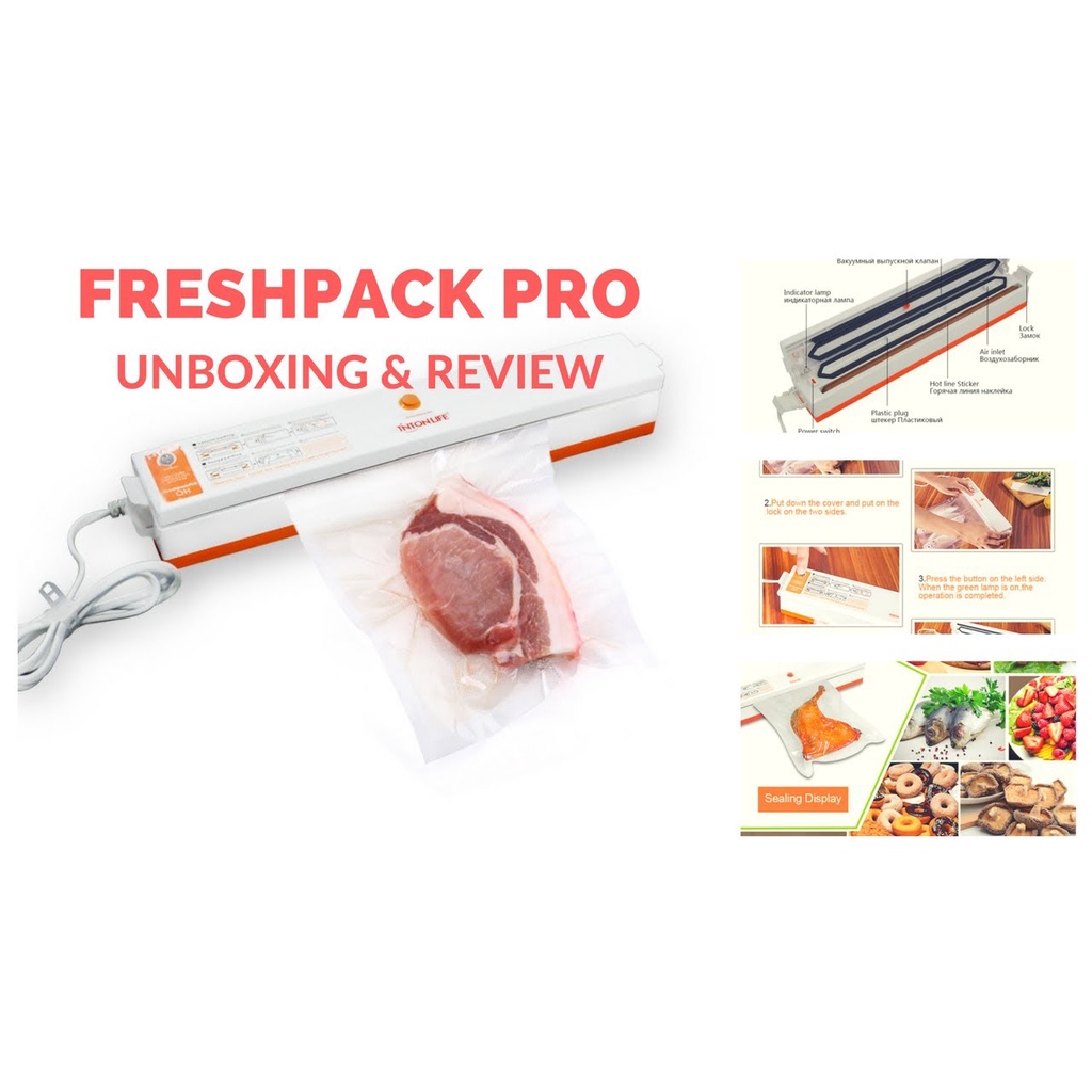 FRESHPACK Vacuum Sealer Pro / Vakum Sealer / Vacum Press Plastik / Vakum Listrik / Seal Makanan