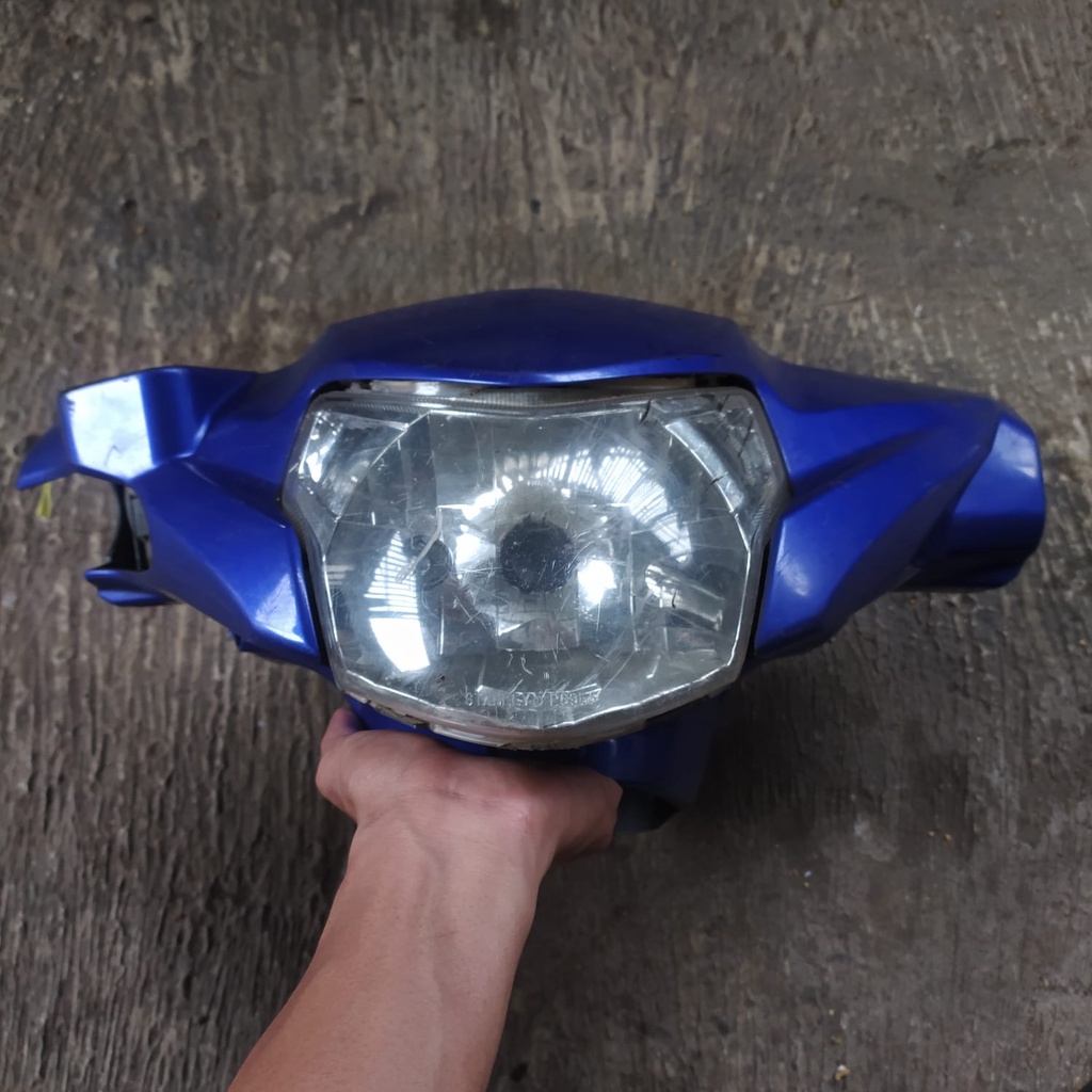 batok kepala set lampu depan vega zr biru tua original vega zr vega zr murah