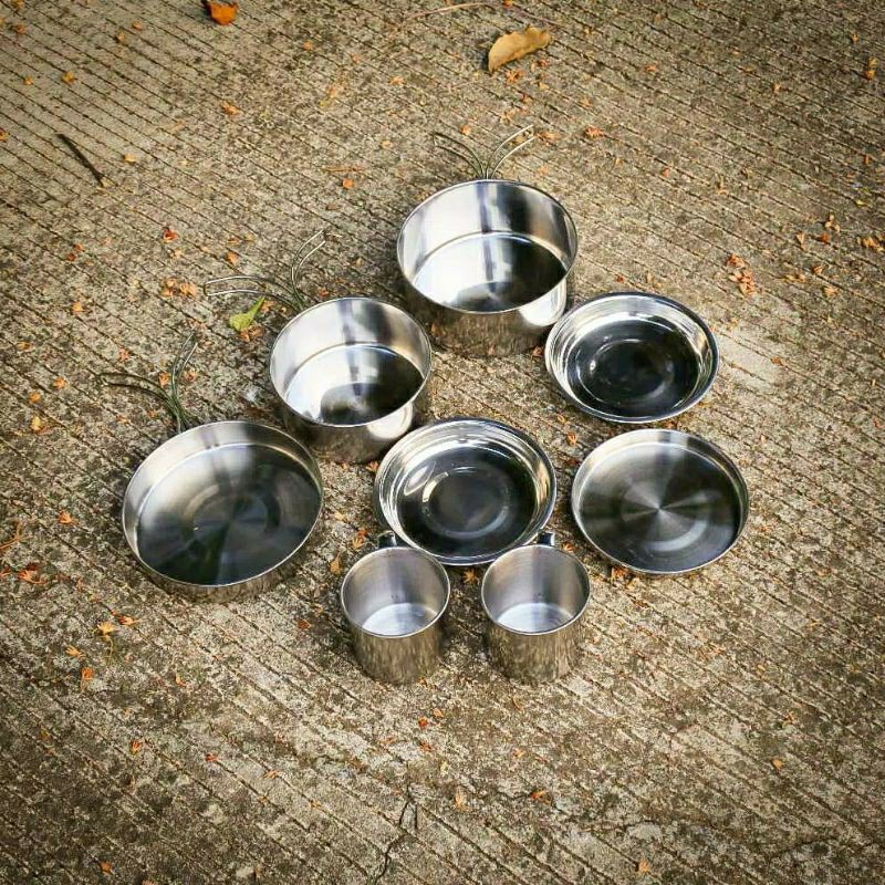 Jual Cooking Set Outdoor Sola Isi Alat Masak Camping Nesting Alat Masak Outdoor