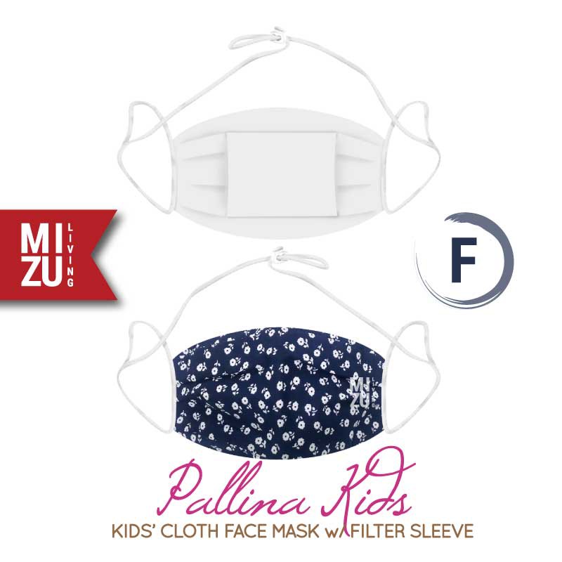 [SALE] MIZU PALLINA KIDS Cloth Face Mask Masker Anak Kain Corak 3 Ply Sarung Filter NON-MEDIS-F