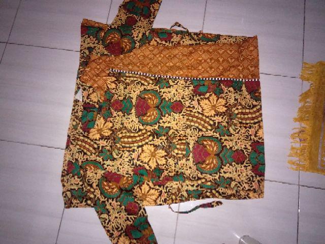 Gamis Batik Sekar Wangi #4 Sogan Cantik Modis Syari Seragaman Modern Terbaru Pesta