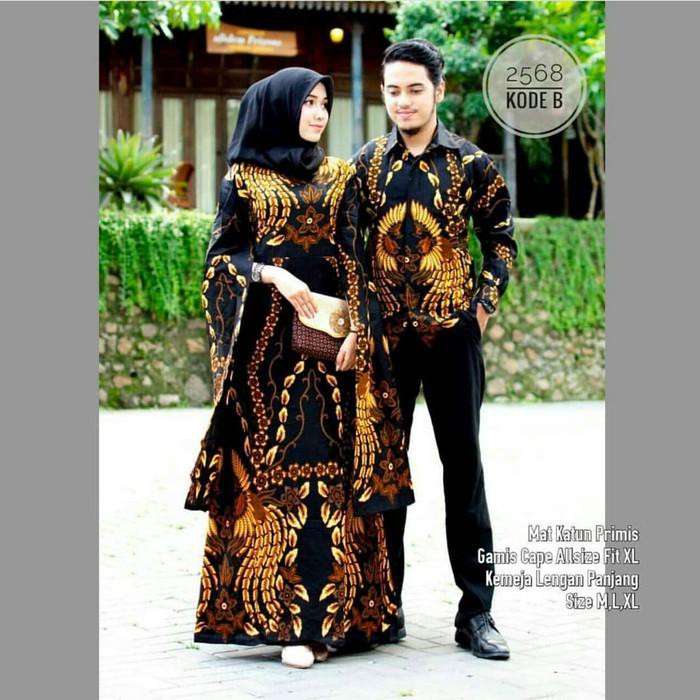 Galery | Couple Batik Gamis Lowo Seragam Batik Keluarga Modern Baju Batik Pesta