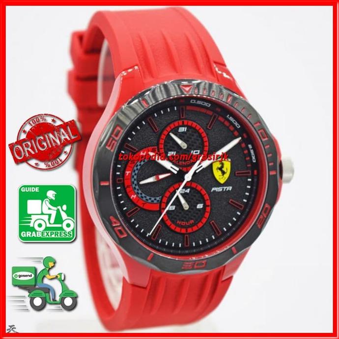 READY STOCK Jam Tangan Ferrari Pria Jam Ferrari Cowok Original
