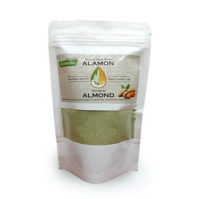 

Susu almond bubuk asi booster alamon rasa greentea