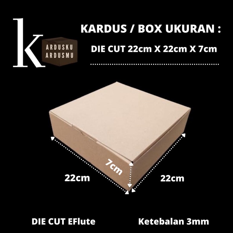

DIE CUT / KARDUS PIZZA UK 22 x 22 x7 cm