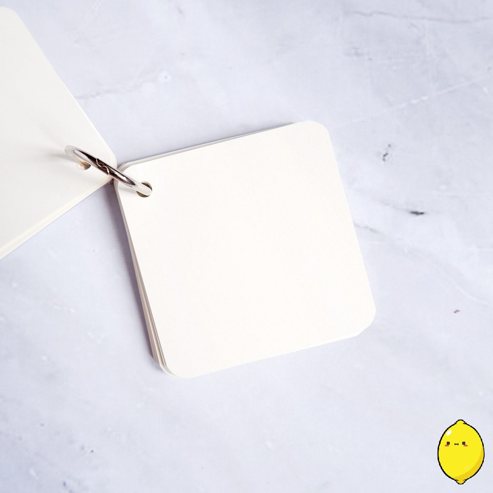 Gantungan Memo Kecil Starry Sky Plain Keychain Square Memopad-1