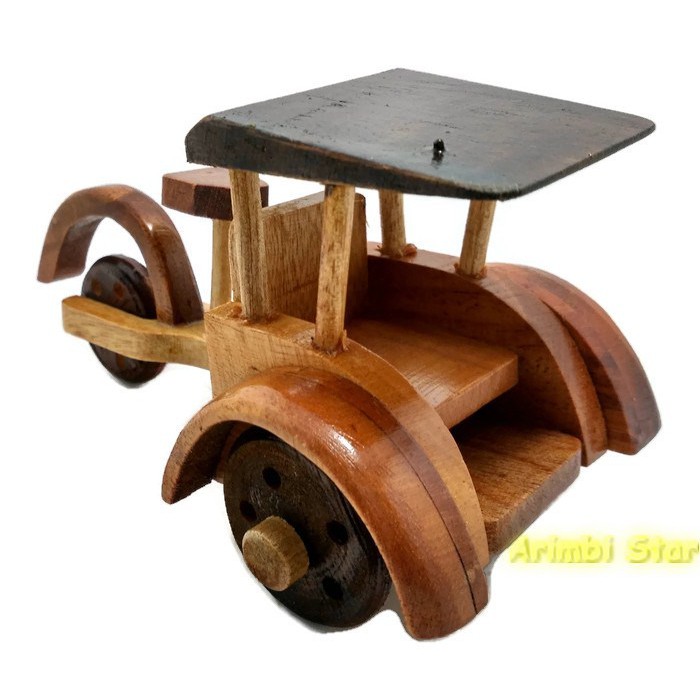 Miniatur Kayu - Becak K