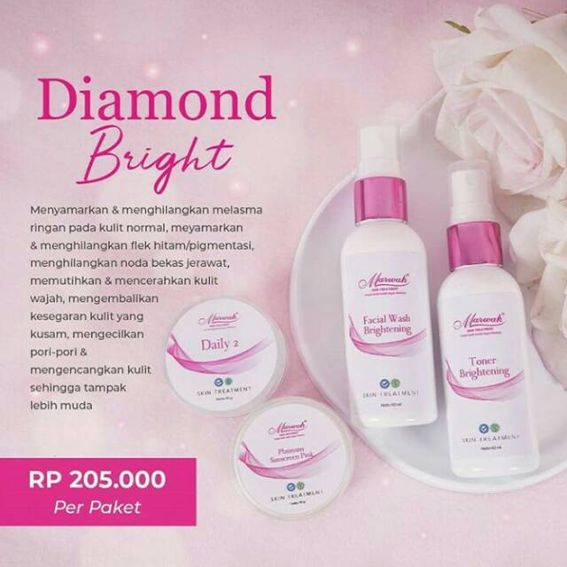 PAKET MARWAH DIAMOND BRIGHT / CREAM MARWAH ORIGINAL