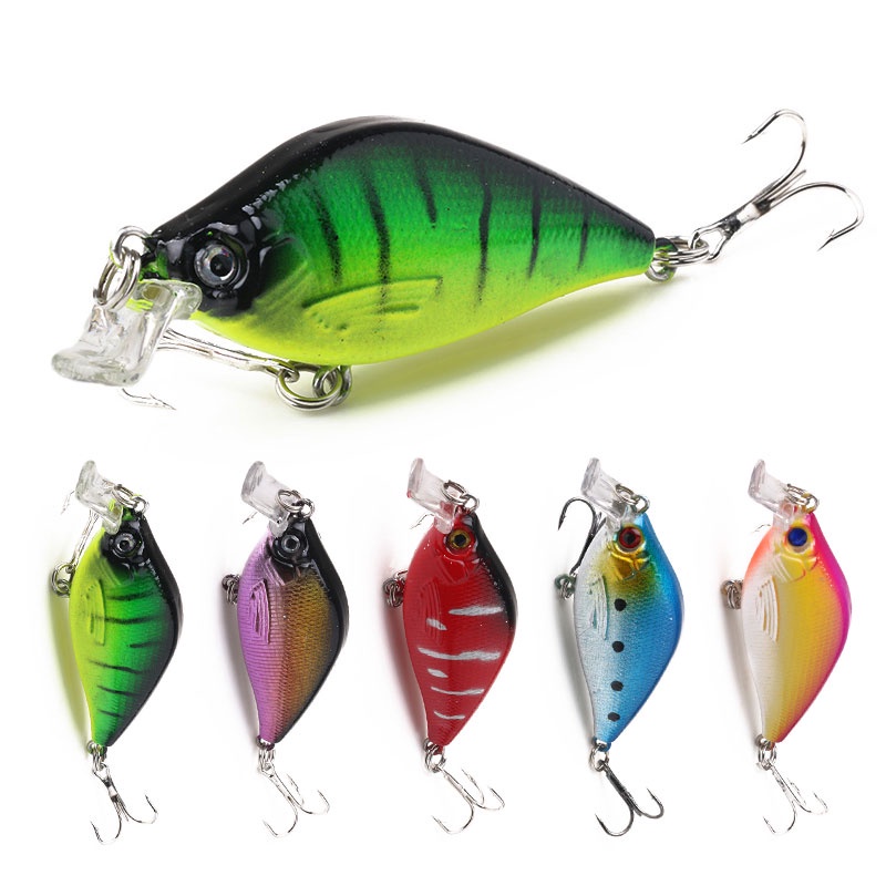 Hengjia 5pcs Umpan Pancing Tiruan Bentuk Ikan 6.5cm 8.4g Bahan Plastik Abs Keras
