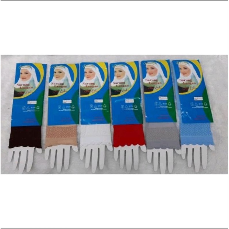 Sepasang Handshock Manset Tangan Kerut Polos Warna