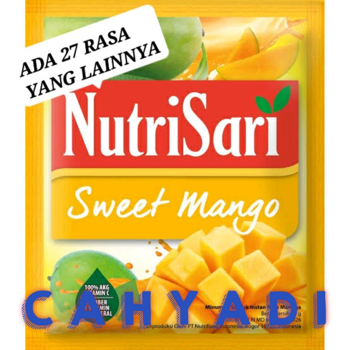 

Nutrisari Sweet Manggo / Renceng ( 10 Sachet )