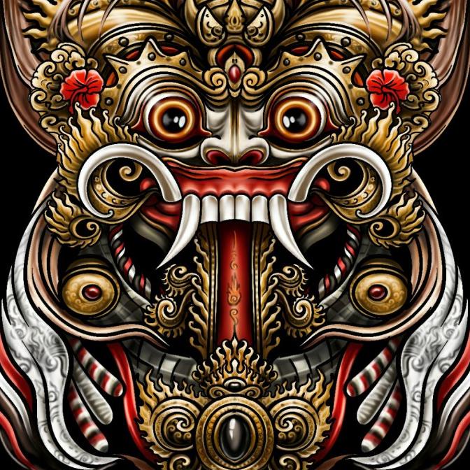 .........] Layangan Bali Murah Celepuk Print Barong Rangda