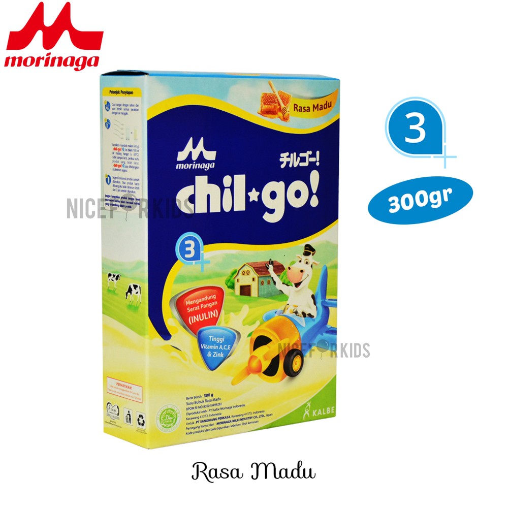 Susu Chil Go Powder Morinaga Susu Pertumbuhan Anak Chilgo bubuk 1+ 3+ 300 Gram