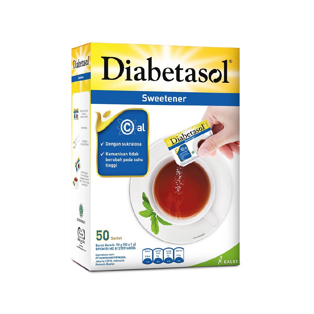 

OL8 - Diabetasol Zero Calorie Sweetener 50'S 50X1g