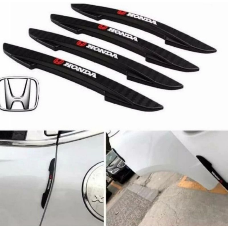 Door Guard Carbon Pelindung Pintu Mobil Logo Honda BRIO