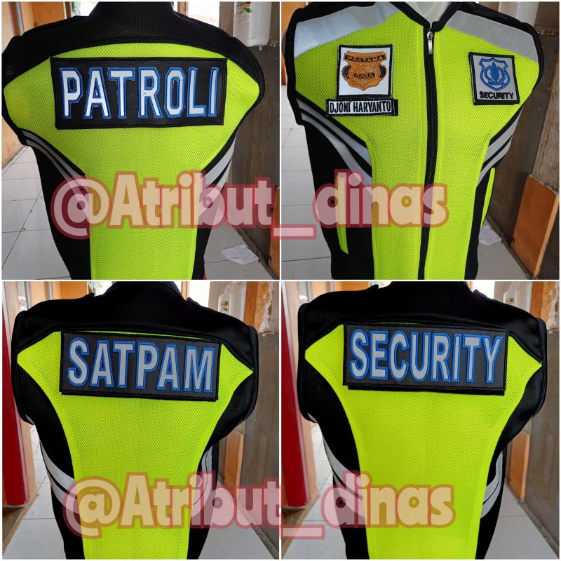 ROMPI SATPAM SECURITY TEBAL gratisan bordir nama