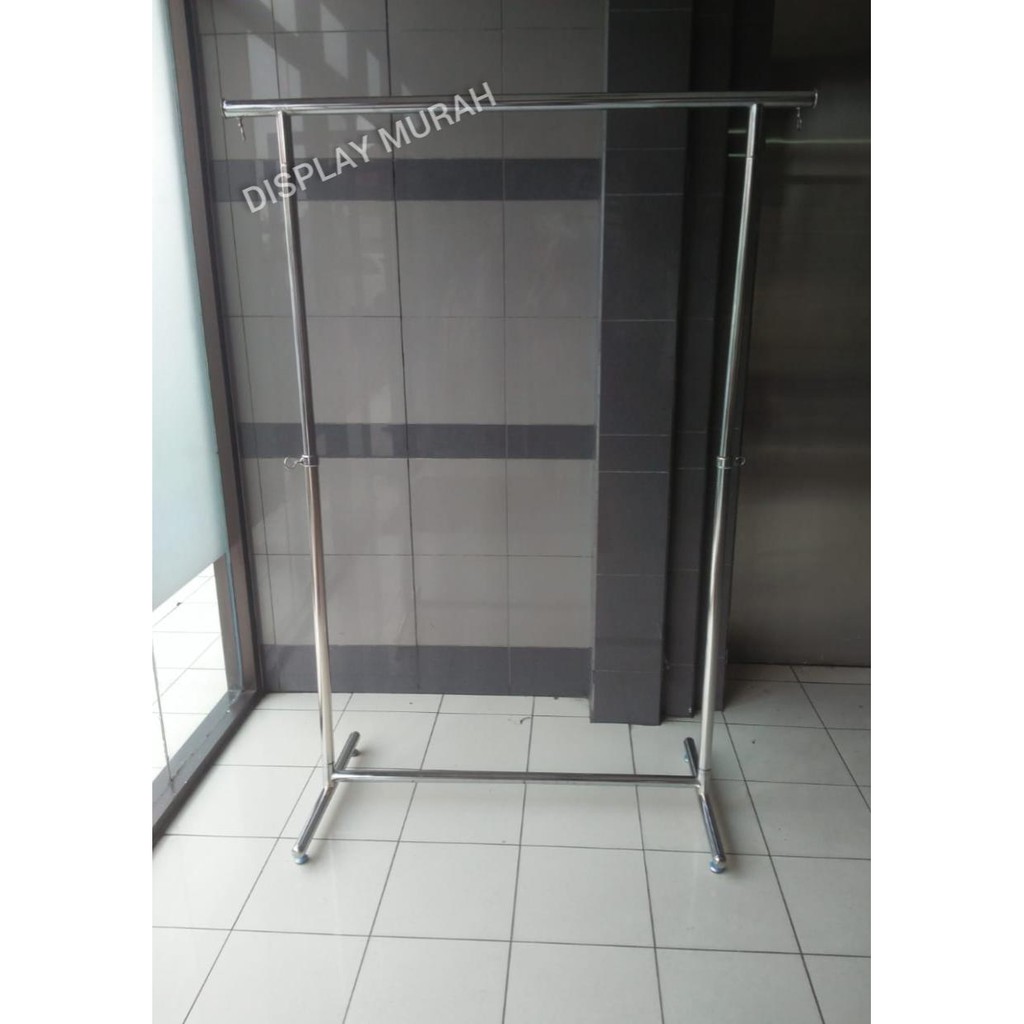 Gawang Baju Gamis Rak Display Gawang Gantungan Baju Gawang Besi Tebal + Bubble Wraping 5M - BH