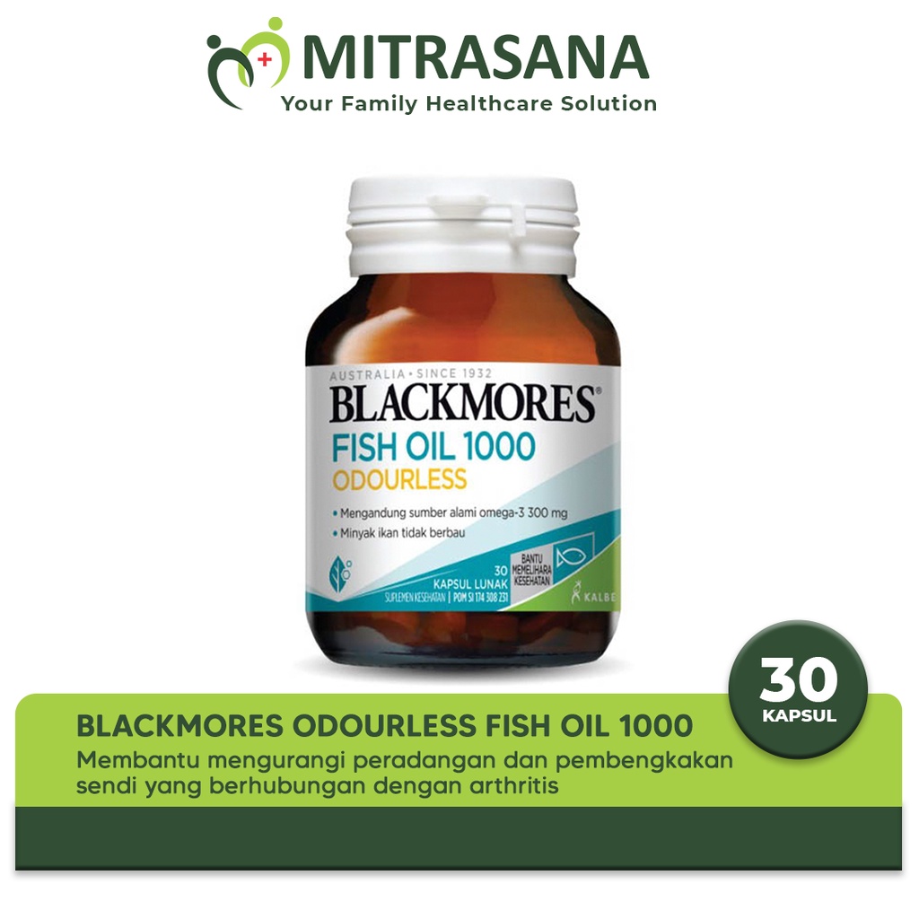 Blackmores Odourless Fish Oil 1000 30 Kapsul