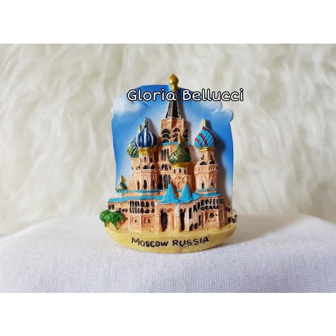 SOUVENIR TEMPELAN MAGNET KULKAS MOSCOW RUSSIA MOSKOW