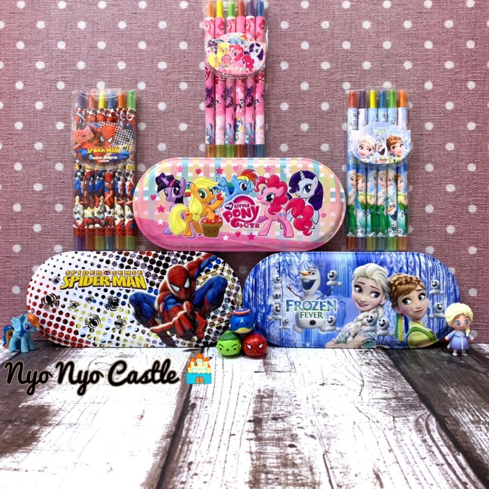 

Murah Stationary Set 8In1 Alat Tulis Anak Crayon Putar 6 Color Tsumtsum Cars Murah