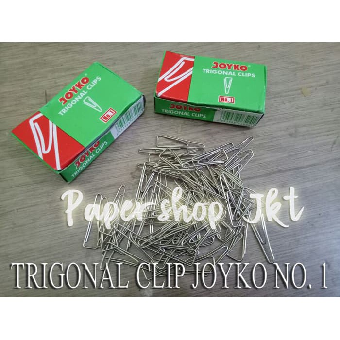 

Klip Kertas Trigonal Joyko Trigonal Paper Clip No.1 Murah Praktis