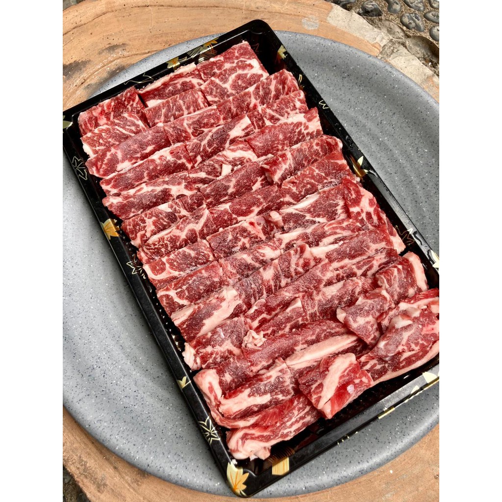 

USA Prime Short Rib Boneless Yakiniku Cut 250 gram / Nami Karubi 250 gram