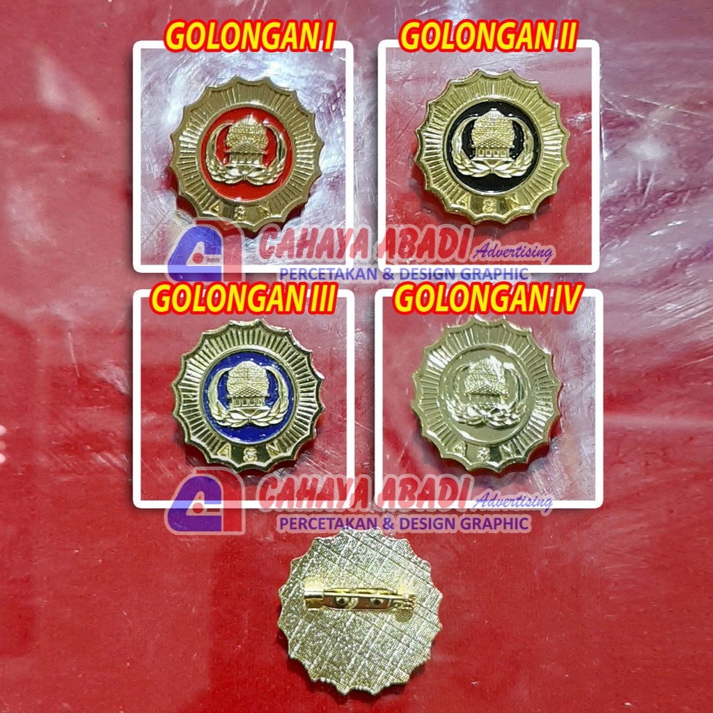 Pin atau Lencana Korpri Golongan
