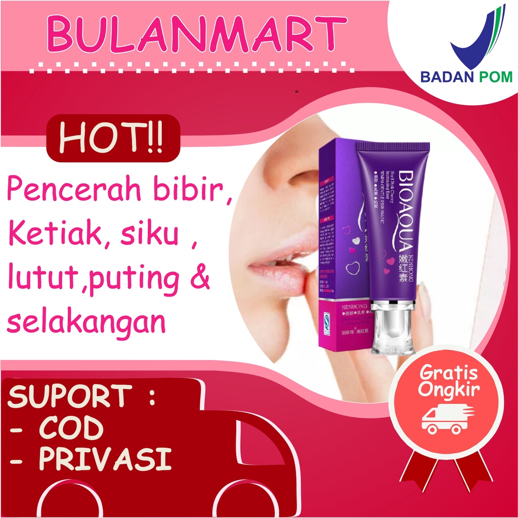 cream pemutih pencerah bibir ketiak puting selakangan siku lutut leher miss v ampuh original bpom pe