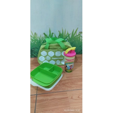 PAKET HEMAT TUPPERWARE GRATIS TAS WADAH BAWA BEKAL ANAK