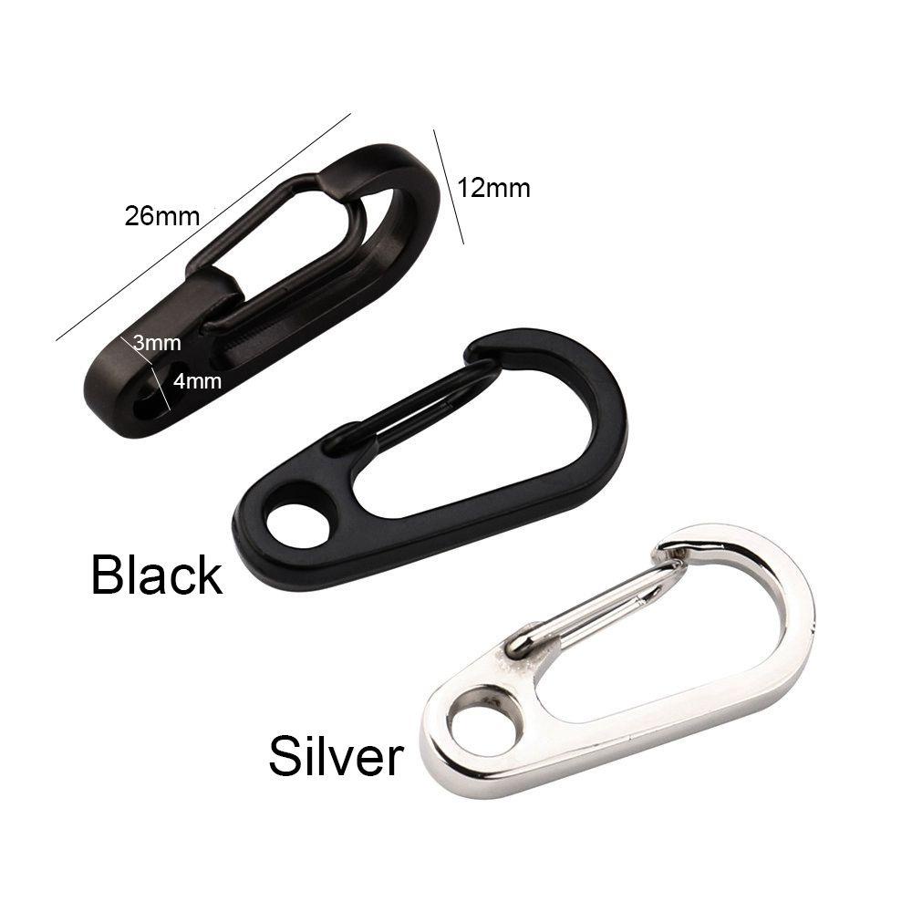 Nanas2/4pcs D Carabiner Gantung Gesper Kait Luar Ruangan Safety Travel Tools Camping Keyring