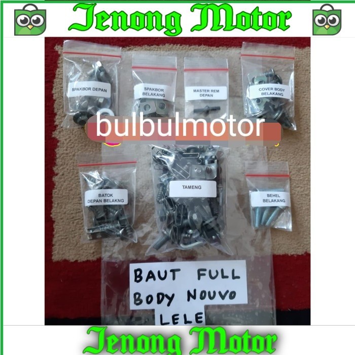 Baut Full Body set Lengkap Yamaha Nouvo Lele