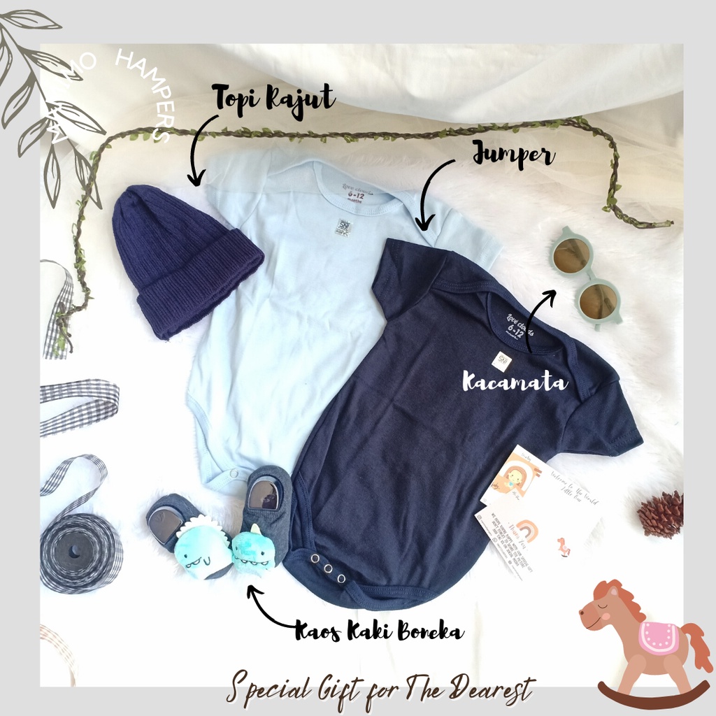 Hampers Bayi Lucu Series Double Jumper | Newborn Gift Set | Kado bayi - By Mamimohampers