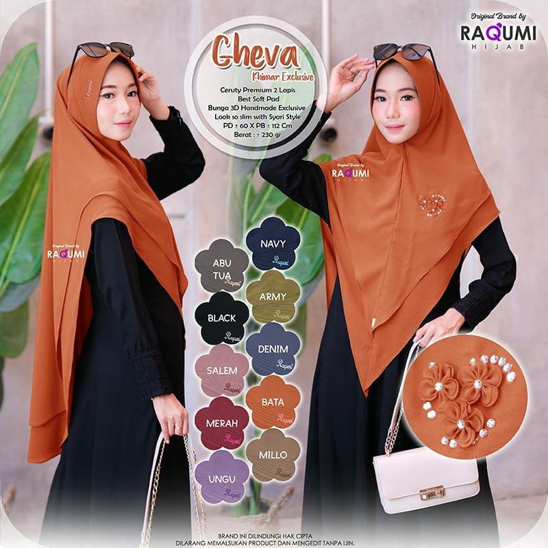 Jilbab Khimar Raqumi Gheva Khimar Exclusive