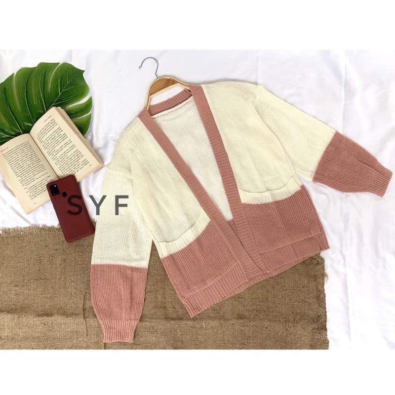 Kardigna Rajut Wanita /Kardigan Rajut /Kardigan Rajut Kancing/Kardigan Rajut Saku/Kardigan Termurah