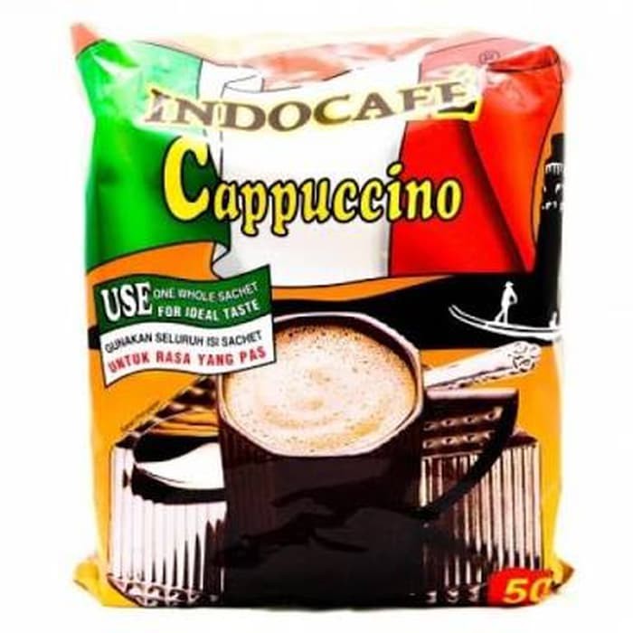 

Kopi Indocafe Indocafe Cappucino 50 x 25 G