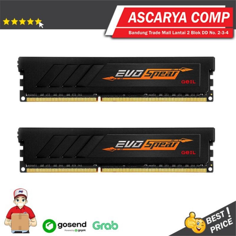 RAM GEIL EVO SPEAR 8GB DDR4 PC19200 (4GBX2) - DUAL CHANNEL