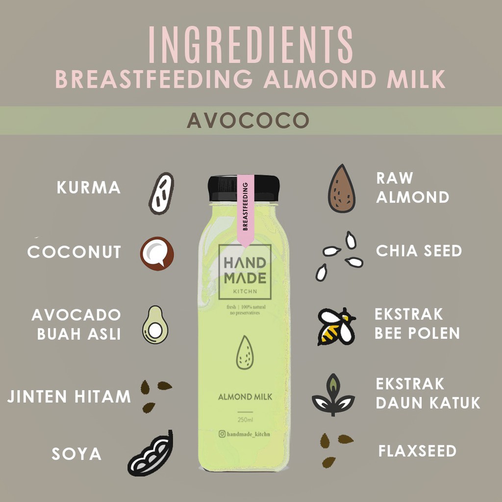 HANDMADE KITCHN Almond Milk ASI Booster (Busui)