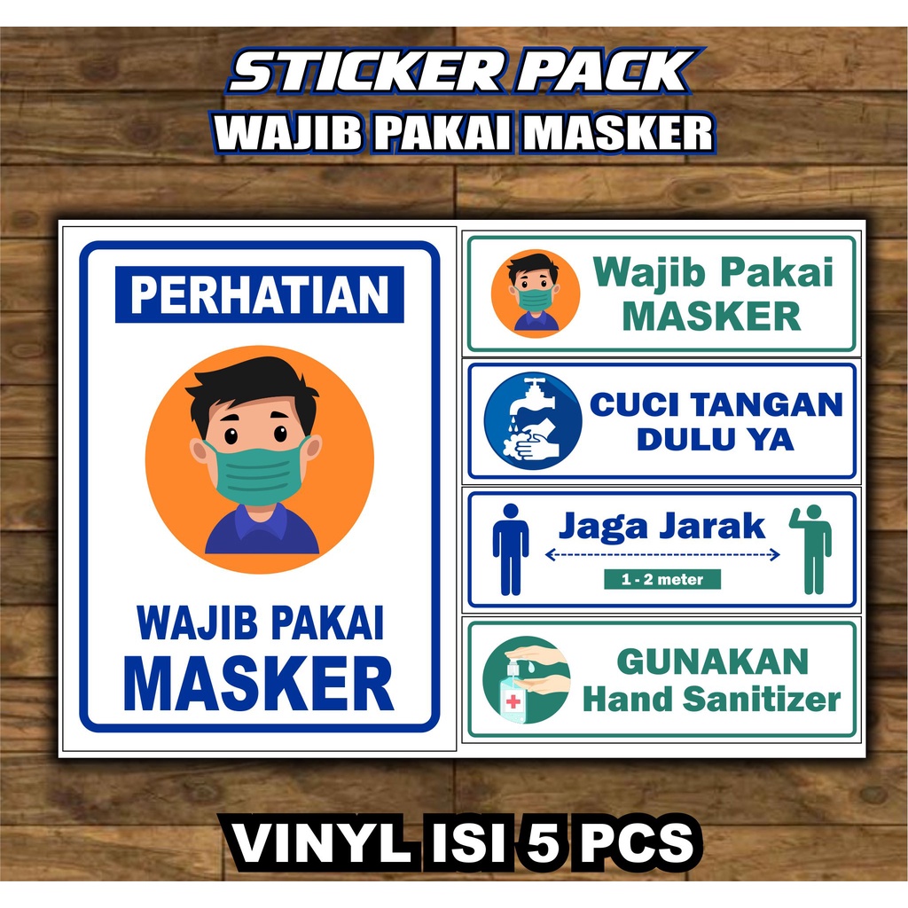 STICKER WAJIB MAKE MASKER / STIKER WAJIB MAKE MASKER