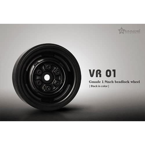 Dijual Gmade VR01 Black Beadlock Wheels For 1.9 Inch Size Wheels 2pcs #GM7010 Murah
