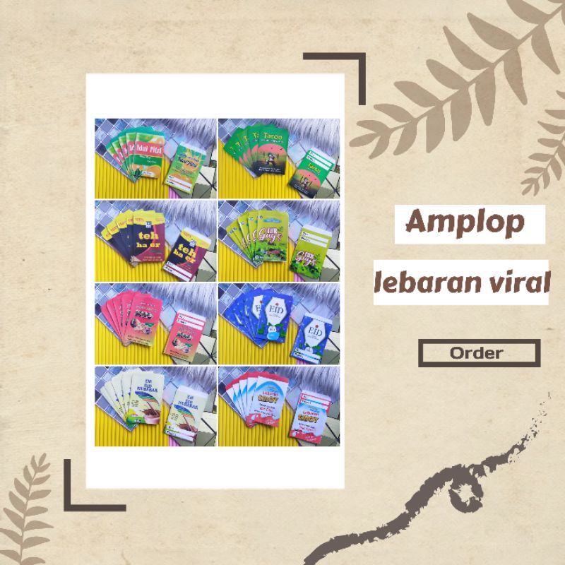 

[PACK] Amplop lebaran viral || amplop motif snack Siap Diisi (1PACK isi 10)