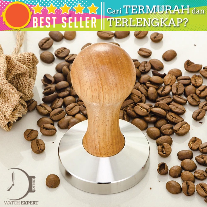 Bisa COD Tamper Kopi Espresso Coffee Press Filler Powder Hammer 51mm - One Two Cups T15