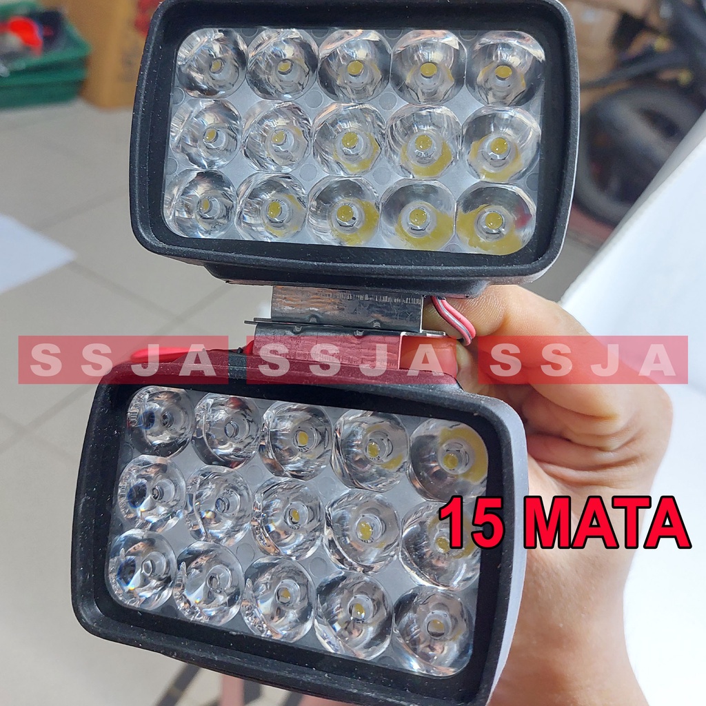 SUPER PROMO-SEPASANG LAMPU TEMBAK MOTOR/LAMPU SOROT MOTOR/LAMPU LED 16 15 12 9 MATA