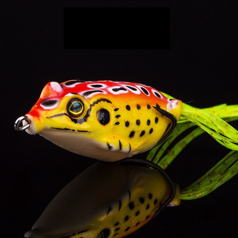 SYFishing 1Pcs Umpan Pancing Bentuk Katak Lembut Ukuran 4cm/5cm/5.5cm Dengan Kail Ganda Fishing Lure Floating Bait