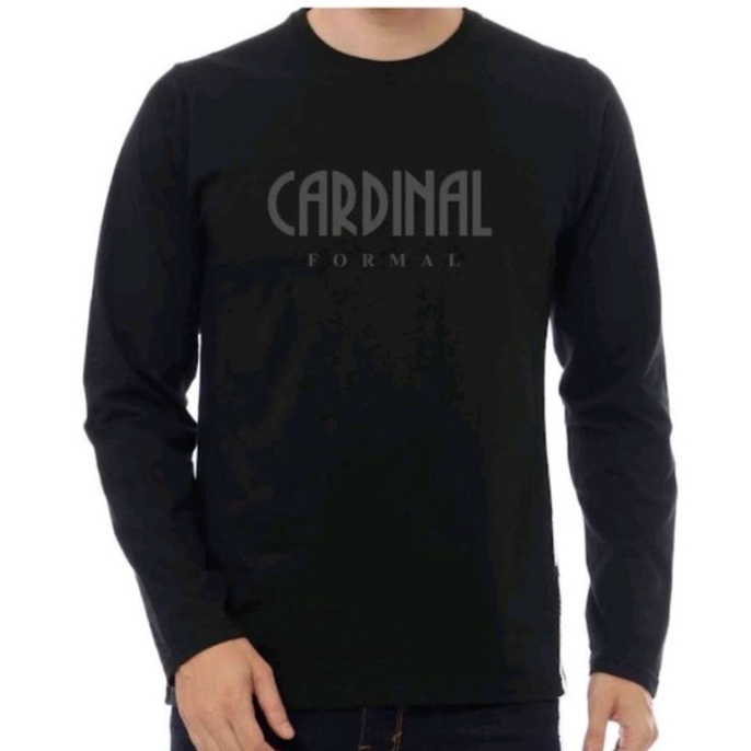 Kaos Lengan Panjang Pria Wanita Bigsize CARDINAL FORMAL