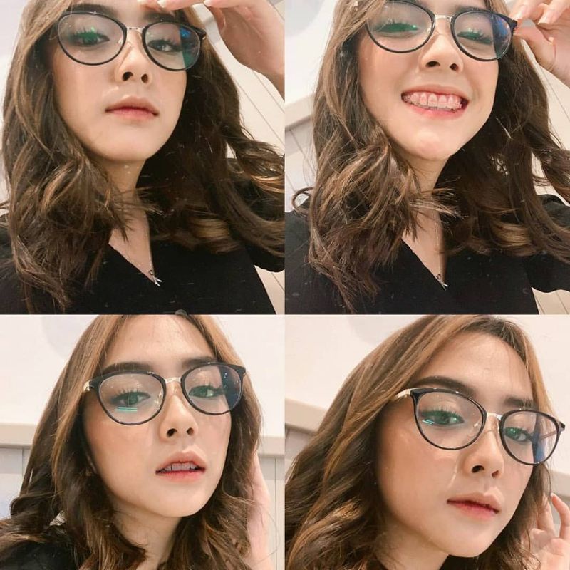 KACAMATA MINUS MURAH ANTIRADIASI KODE 1770 BINGKAI CAT EYE